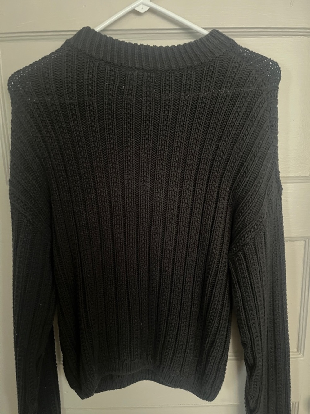 Universal Thread Black Ribbed Knit Sweater - Picture 4 of 6